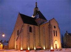 photo de l'église de nuit